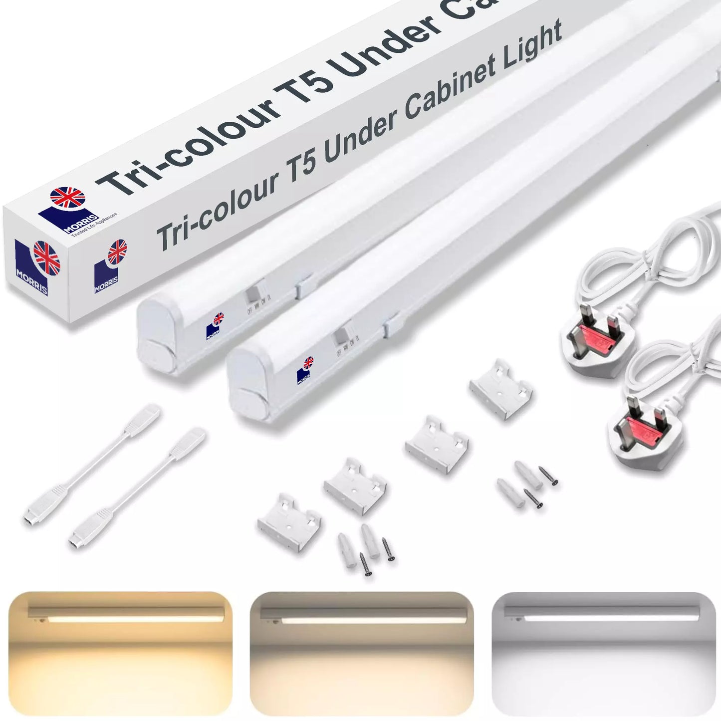 Morris 2x under cabinet kitchen lights 1449mm