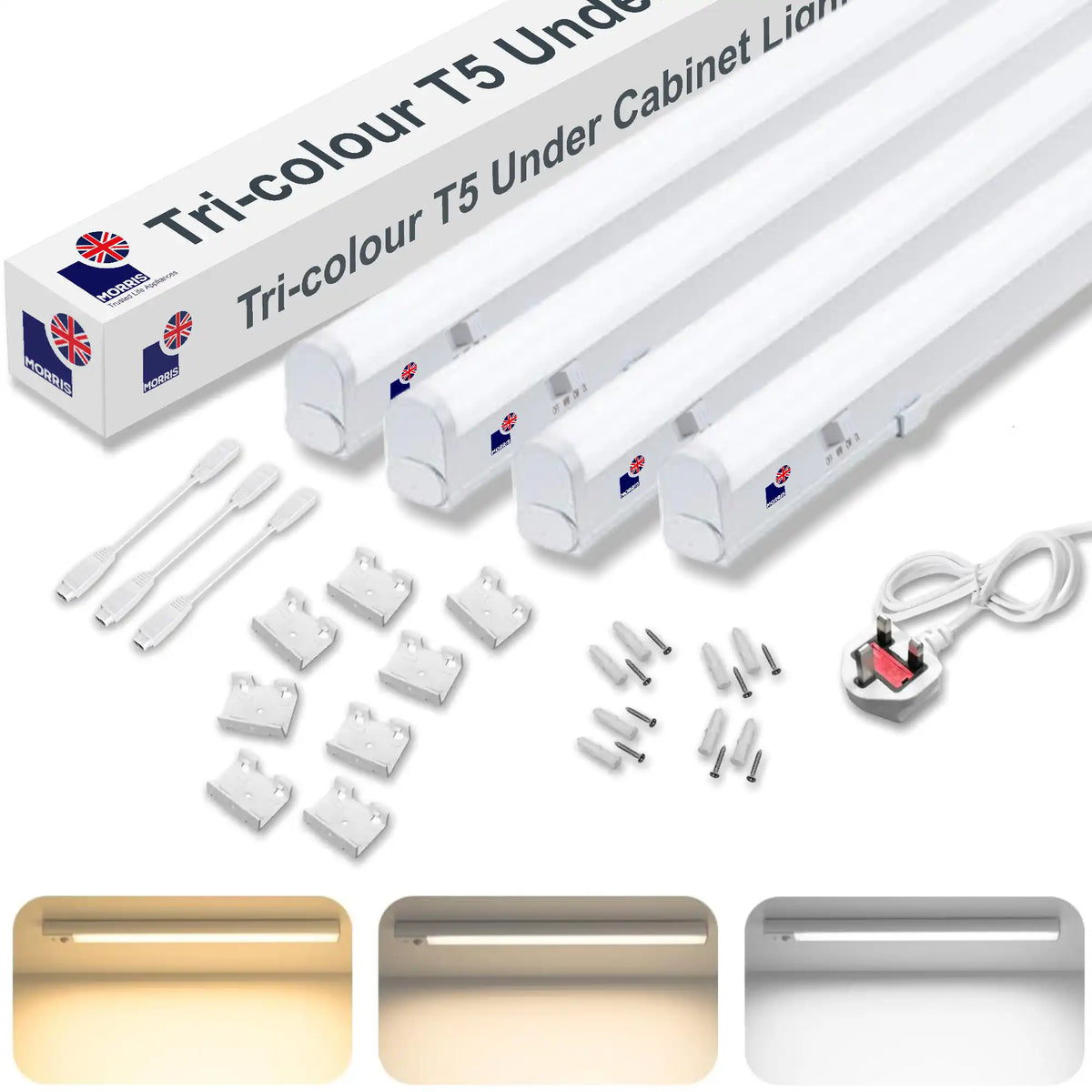 Morris 4x kitchen lighting fixtures under cabinets 1449mm
