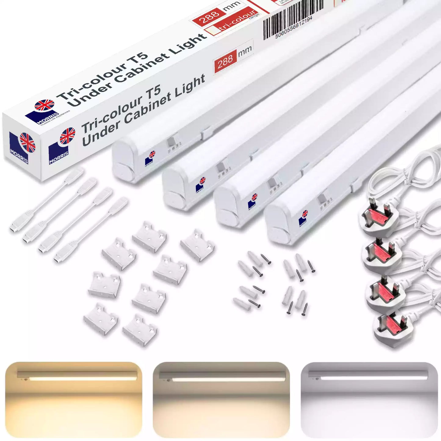 Morris cabinet lighting 288mm 4 pcs