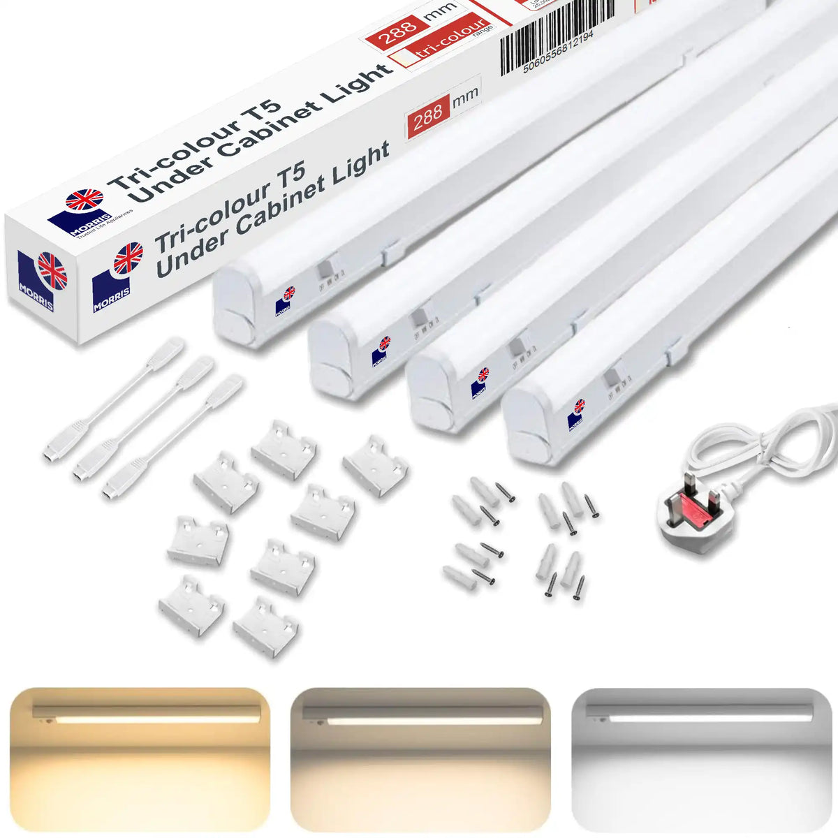 Morris cabinet lighting 288mm 4 pcs