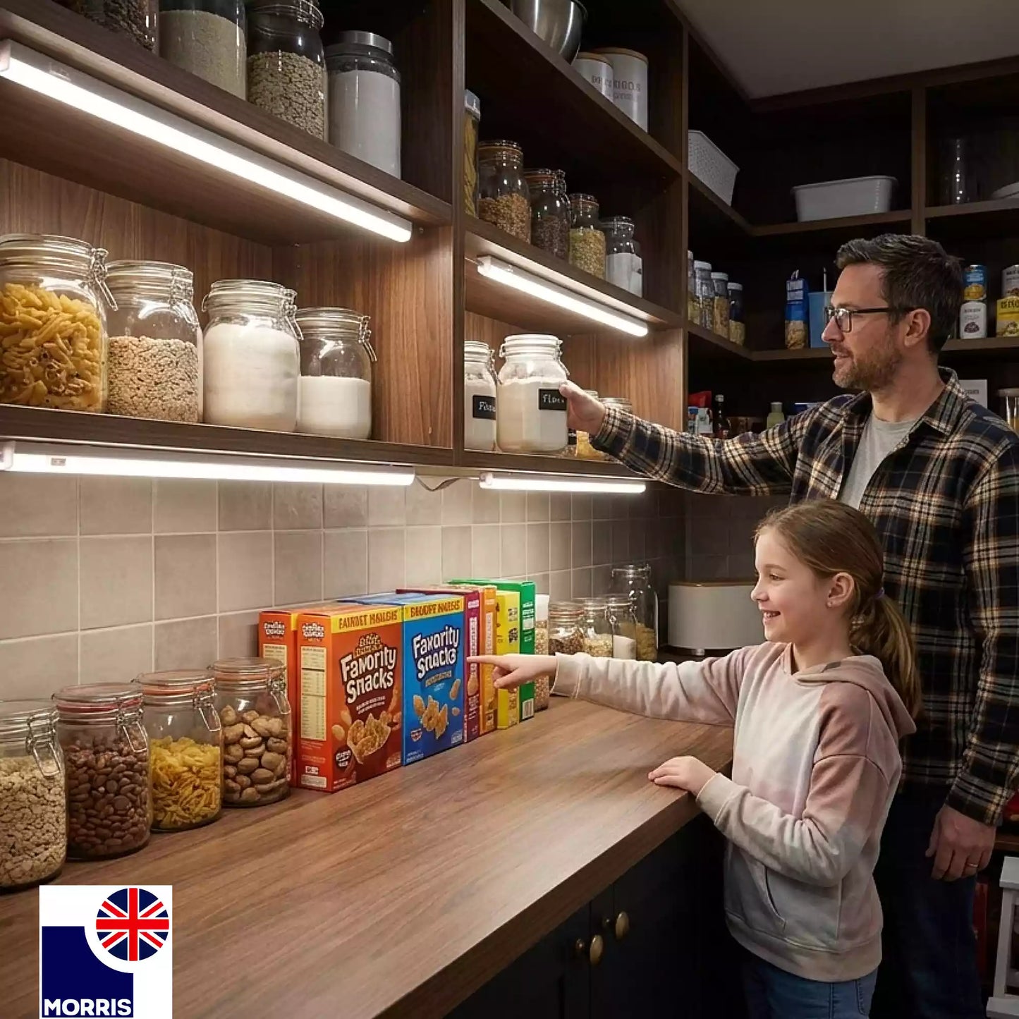 Morris single colour T5 led under cabinet lights cupboard