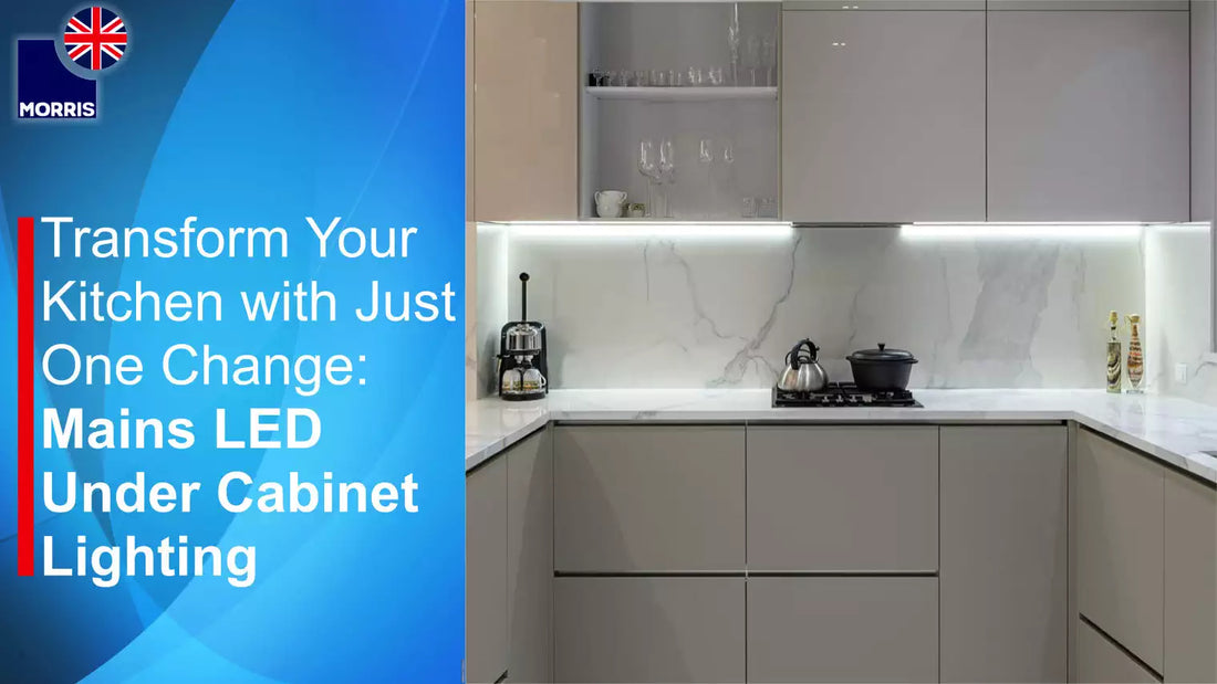 Morris transform your kitchen mains led under cabinet lighting