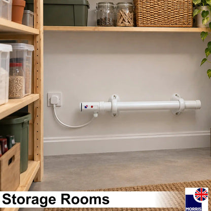 2ft tubular heater with thermostat morris ideal for storage rooms MOR TBH 2FT TMO