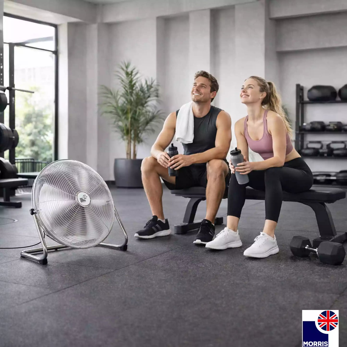 Morris 12 inch fan ideal for the gym