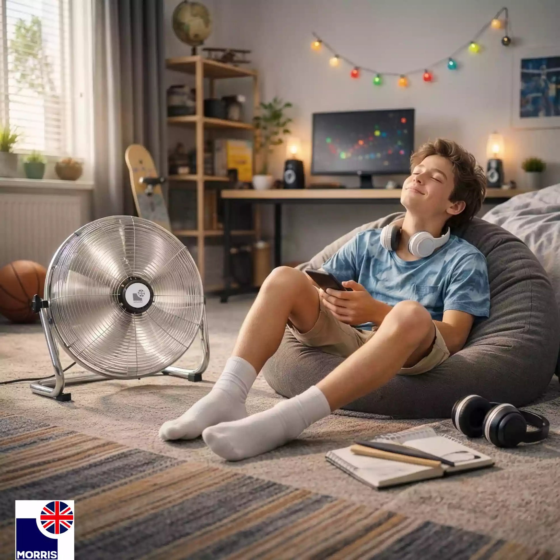 Morris 12 inch fan ideal for the teenagers room