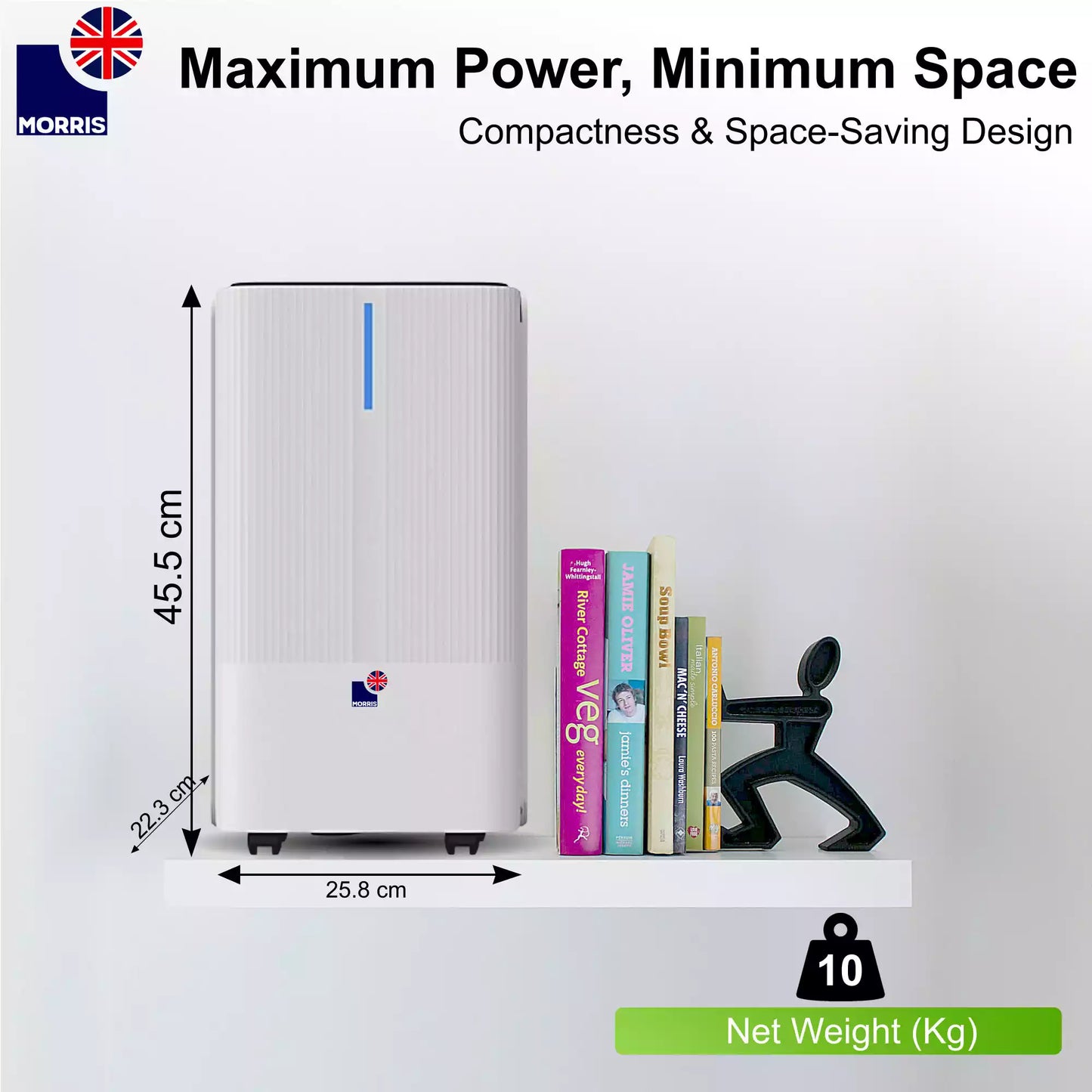 Morris 12L silent dehumidifier for home