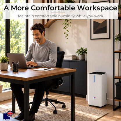 Morris 12l dehumidifier uk ideal for the home office MOR12L DHE