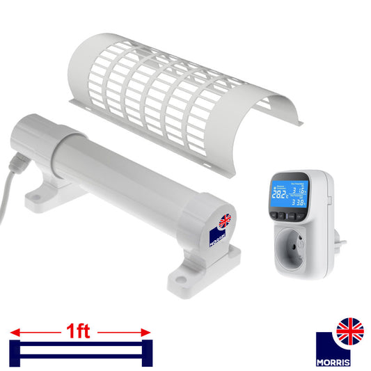 Morris electric tube heaters with thermostat and guard set