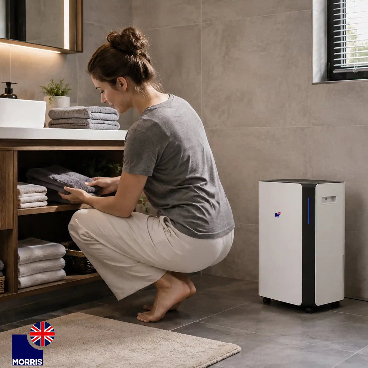 Morris 20l dehumidifier for home bathroom