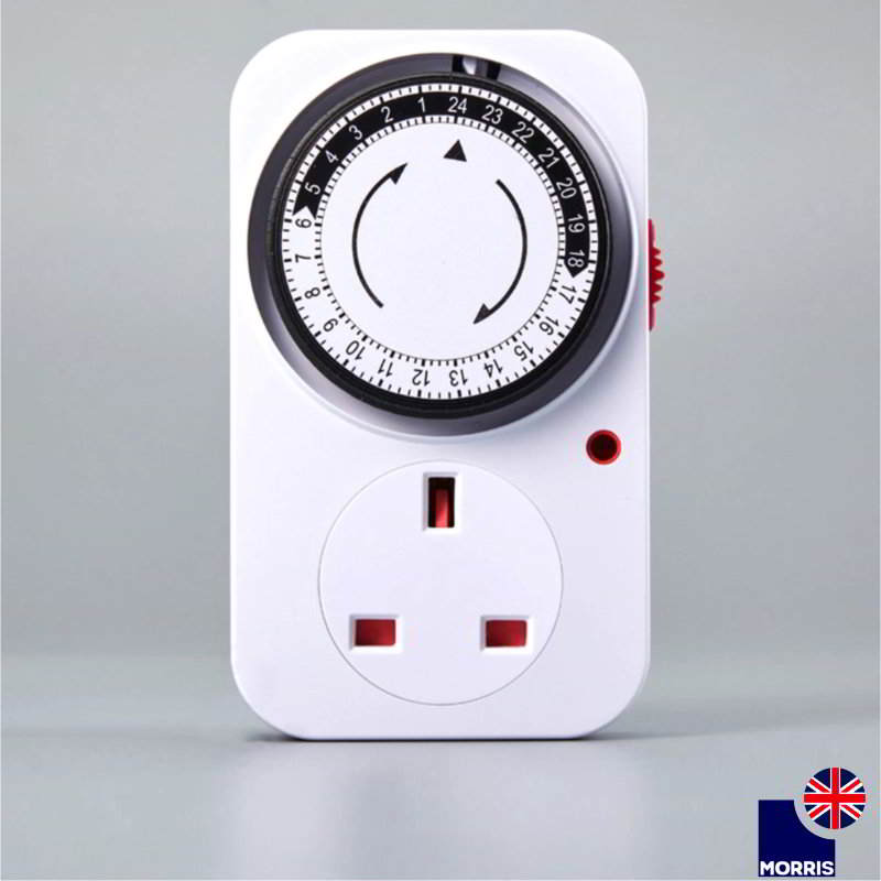 Morris 24 Hours Mechanical Timer Plug | Plug Timer | MorrisDirect.co.uk ...
