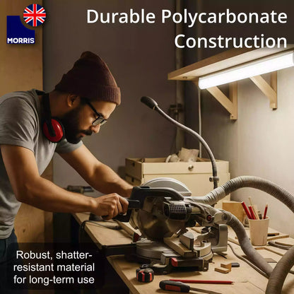 Morris 4ft led batten light colour changing durable polycarbonate construction