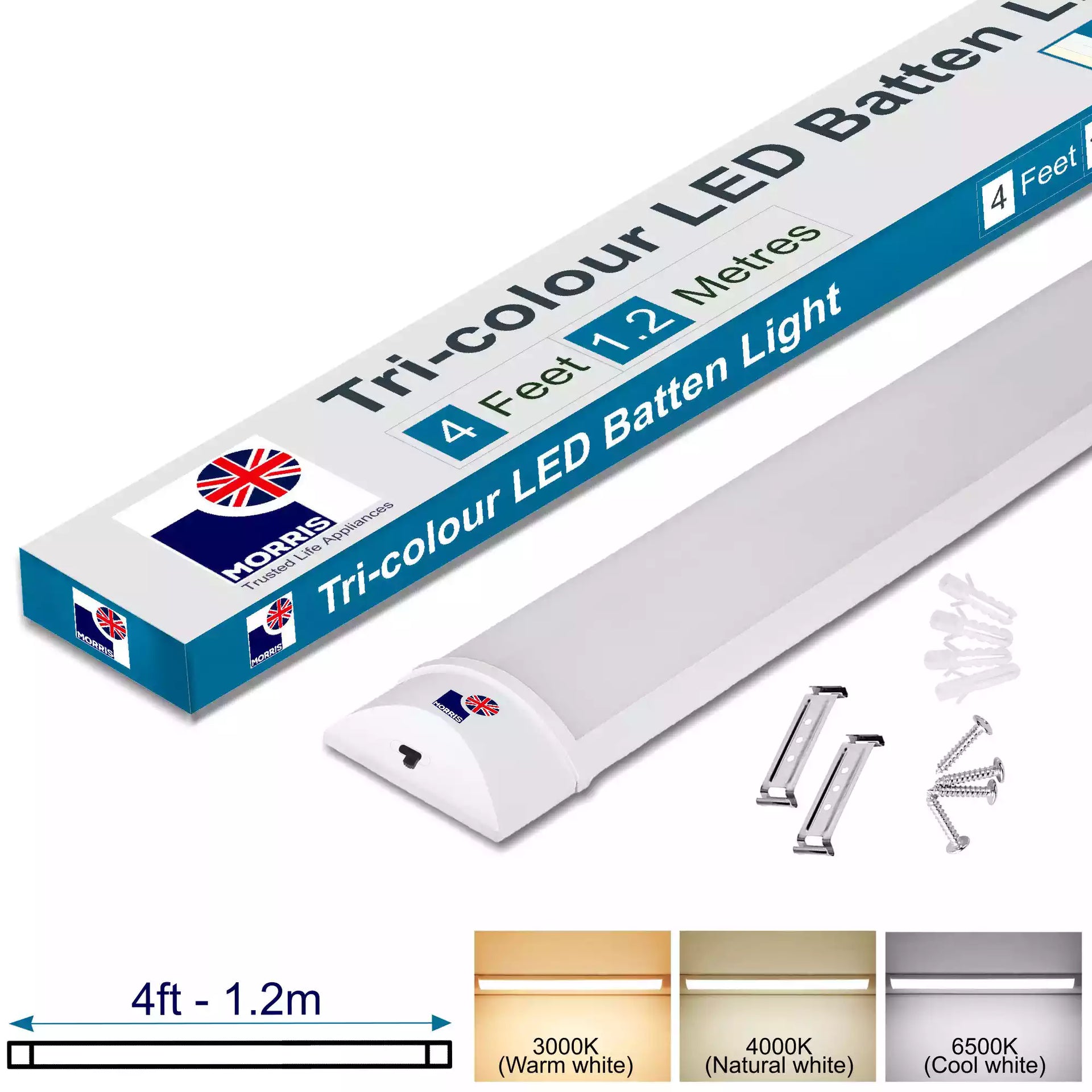 4ft Tri LED Light Battens