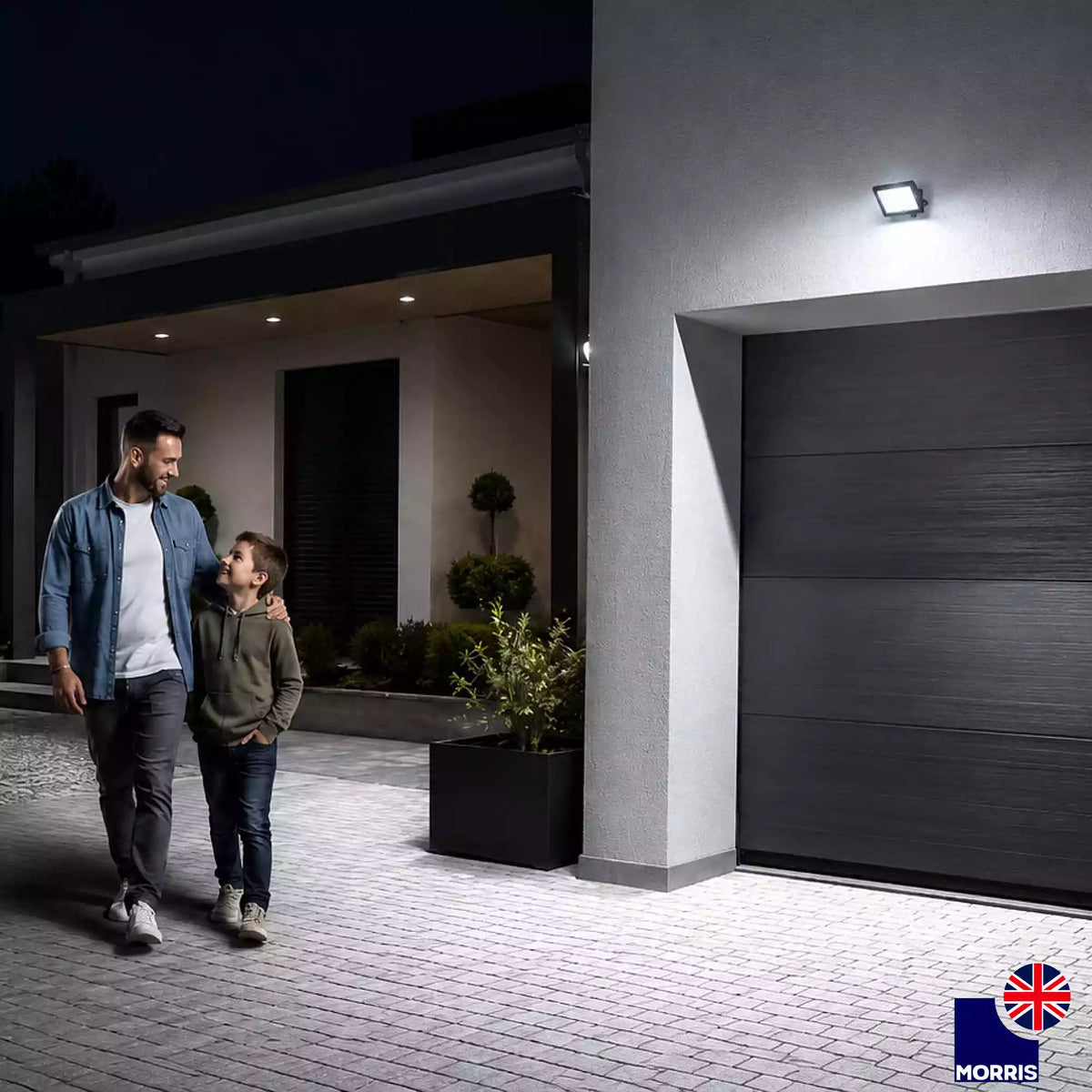 Morris 50w led flood lights ideal for the driveway