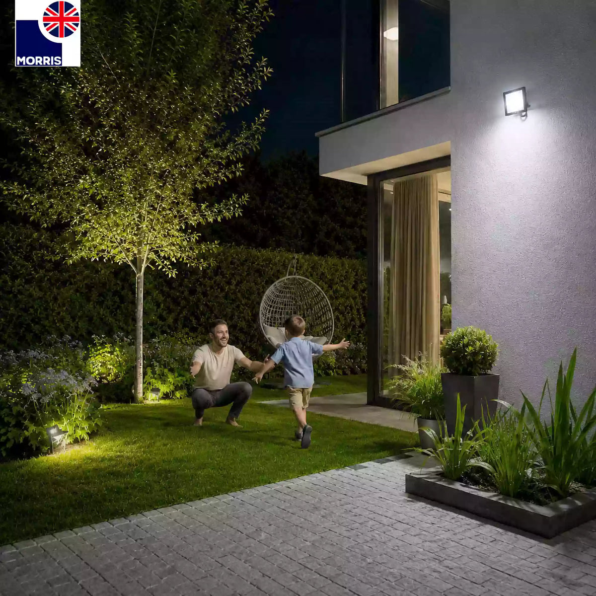 Morris 50w led flood lights ideal for the garden