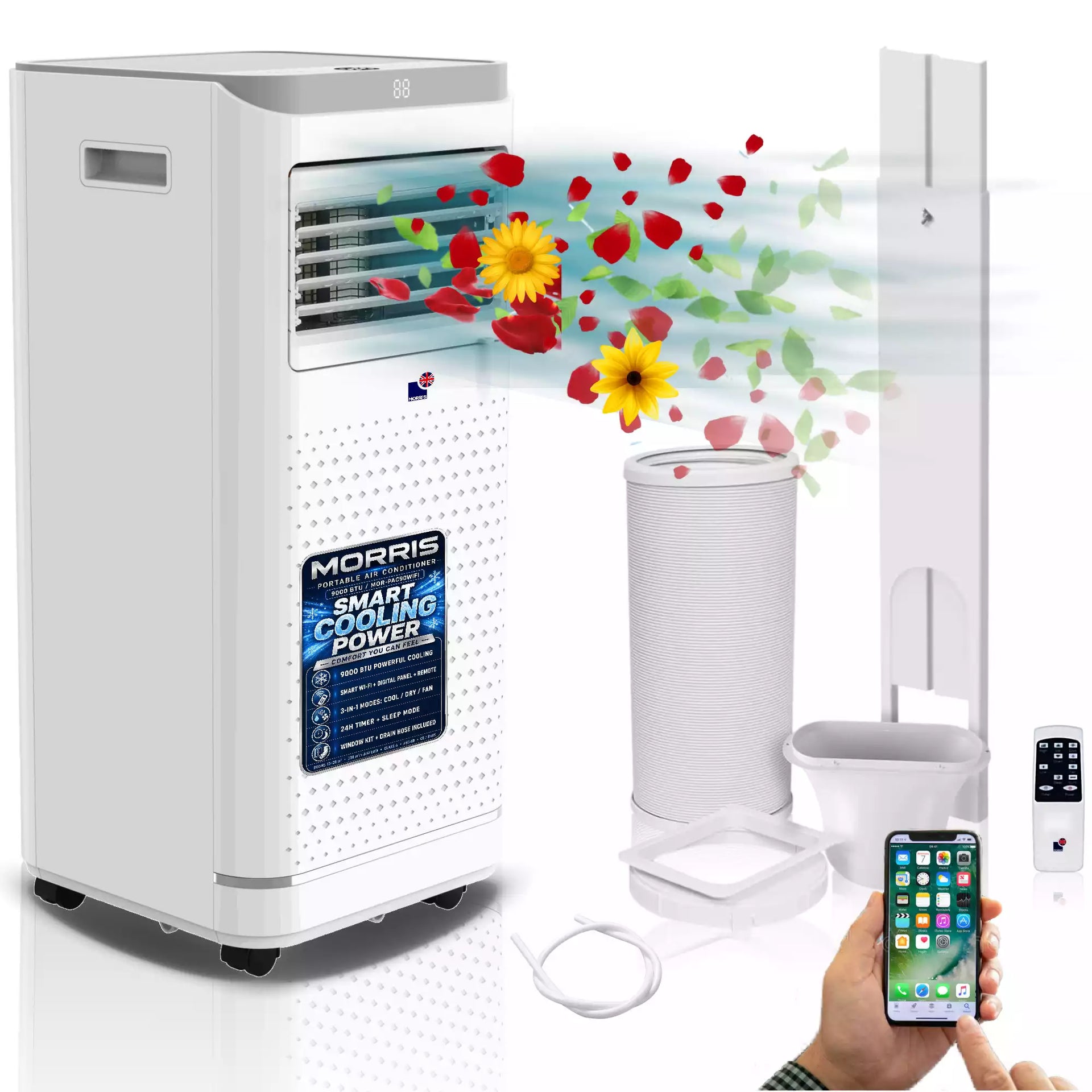 3 1 Portable Air Con Unit 9000btu Dehumidifier & Fan