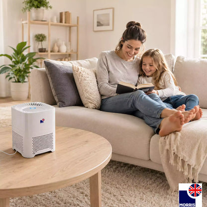 Morris H13 medical grade portable air purifier ideal for the living room