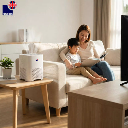 Morris H13 medical grade portable air purifier ideal for the living room