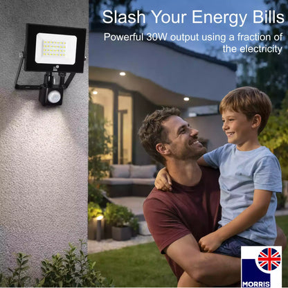 Morris LED sensored lights 30w slash your energy bills