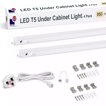 Morris Cabinet Lights 850mm T5 Connectable 3000 or 6500K 1-4 packs