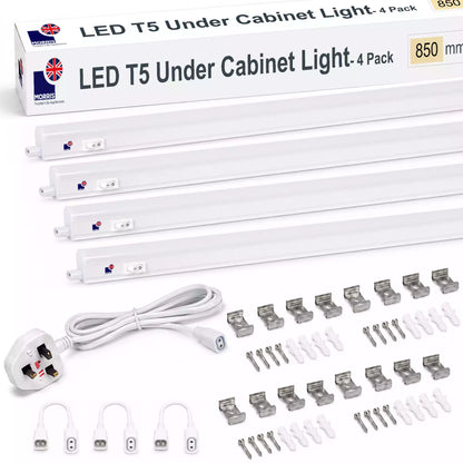 Morris Cabinet Lights 850mm T5 Connectable 3000 or 6500K 1-4 packs