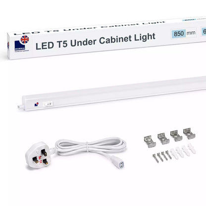 Morris Cabinet Lights 850mm T5 Connectable 3000 or 6500K 1-4 packs