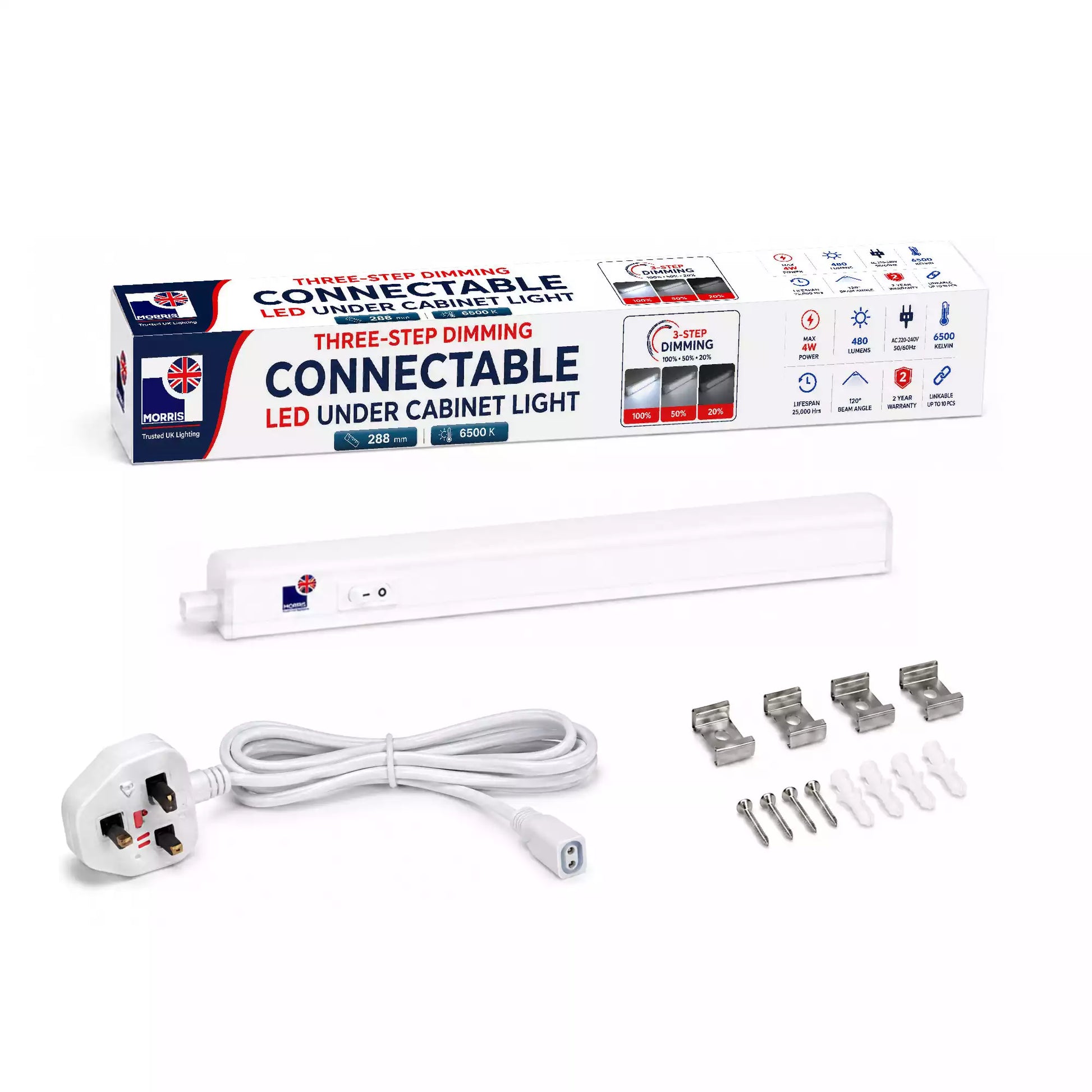 Morris cupboard lights dimmable connectable led t5 288mm
