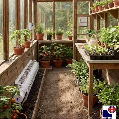 Morris heater with thermostat and guard 3ft ideal for the greenhouse 2 