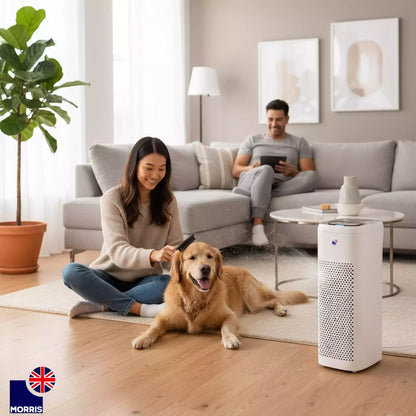 Morris hepa filter air purifier eliminates pets odour and dander