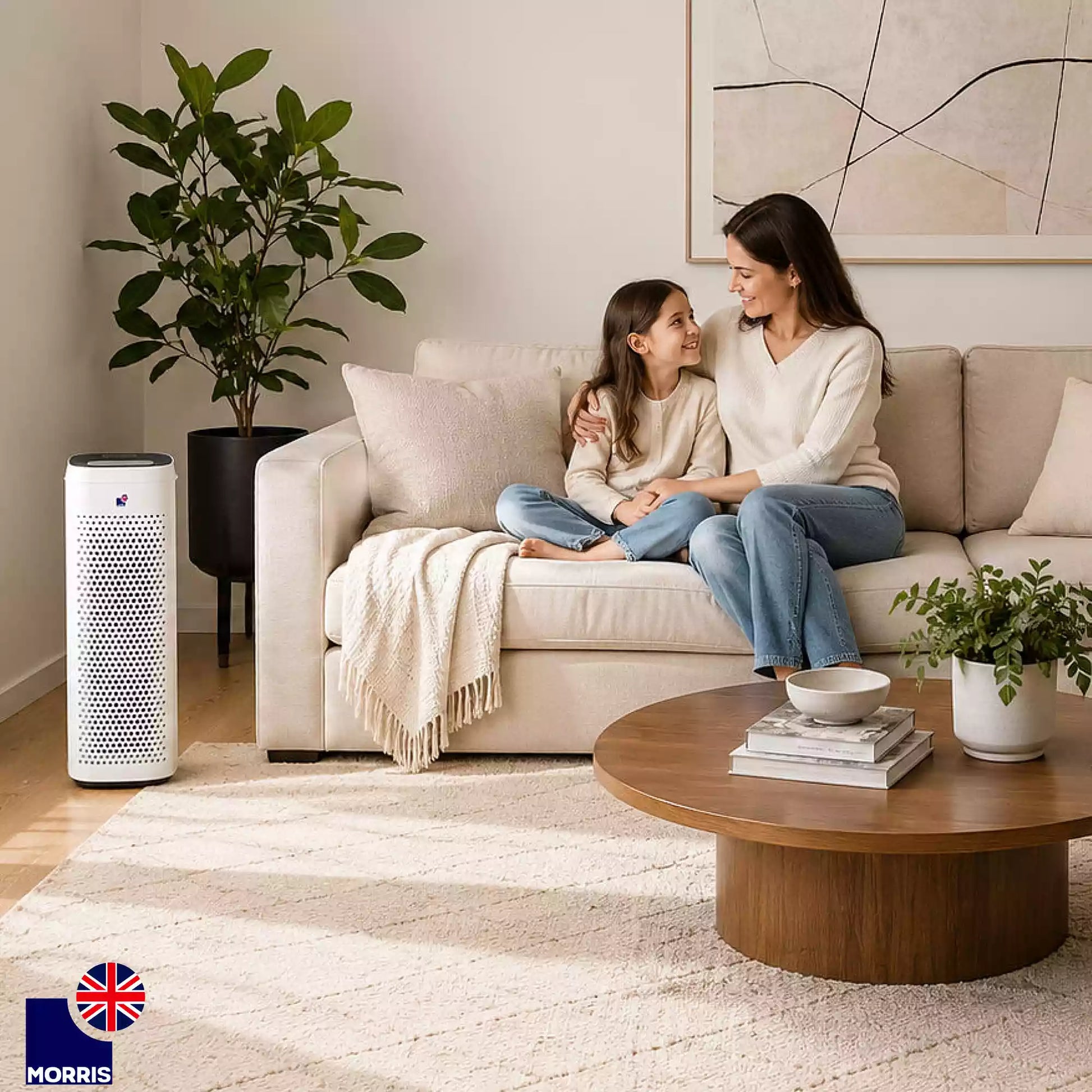 Morris hepa filter air purifier ideal for the living room 2