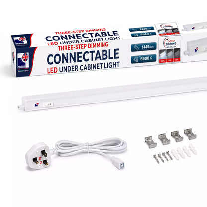 Morris kitchen lighting fixtures under cabinets dimmable connectable led t5 1449mm