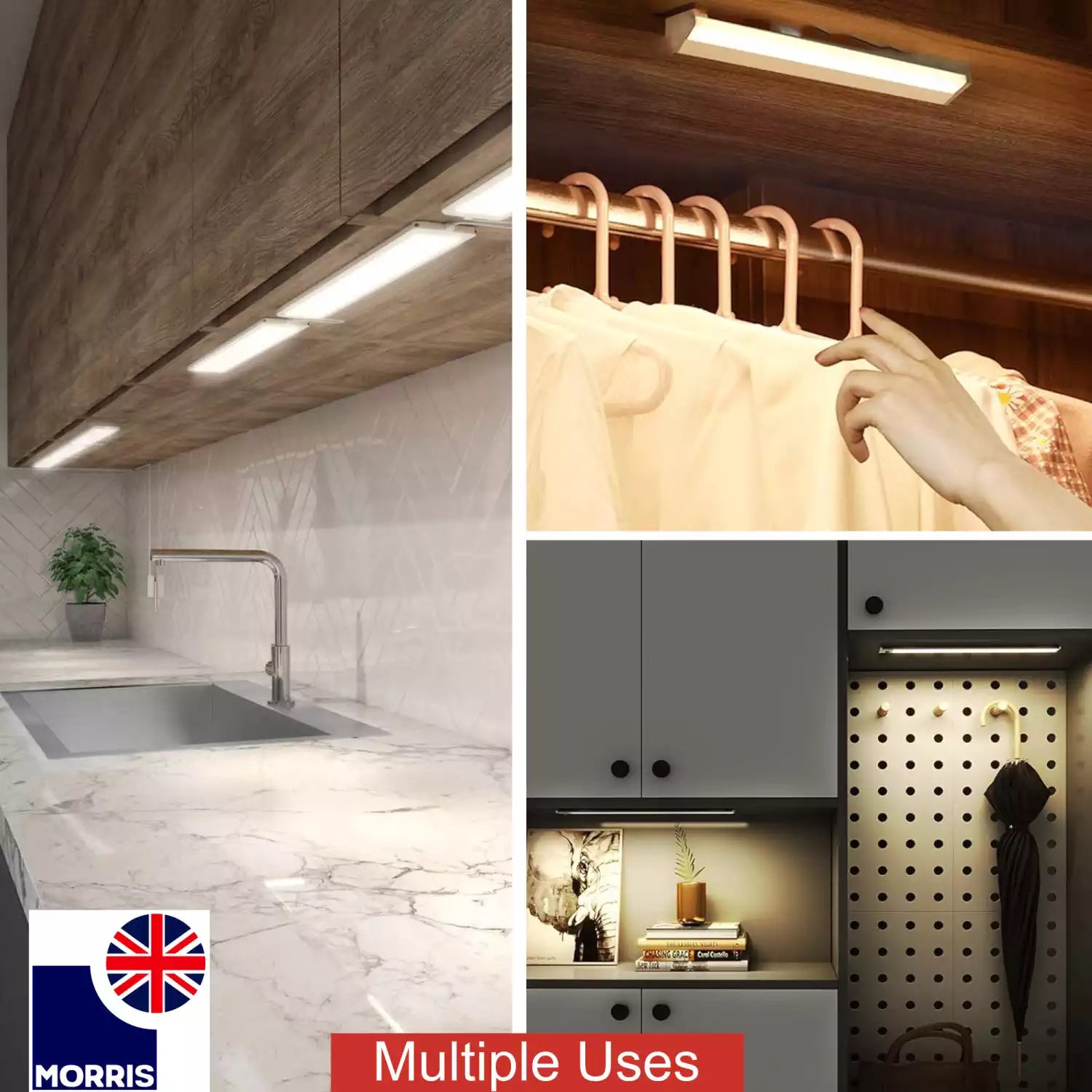 Morris kitchen lighting fixtures under cabinets multiple uses