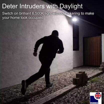 Morris led 20w outdoor or indoor floodlight deter intruders with daylight