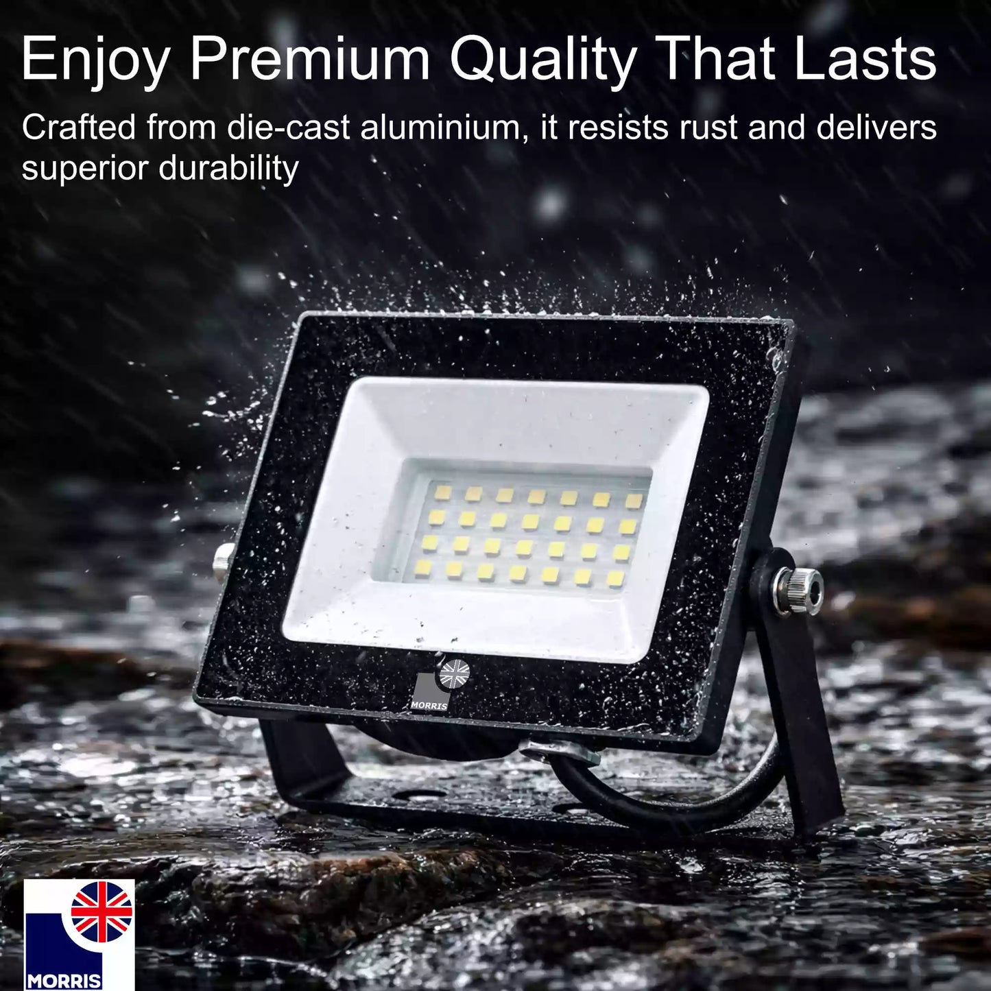 Morris led 20w outdoor or indoor floodlight enjoy premium quality that lasts