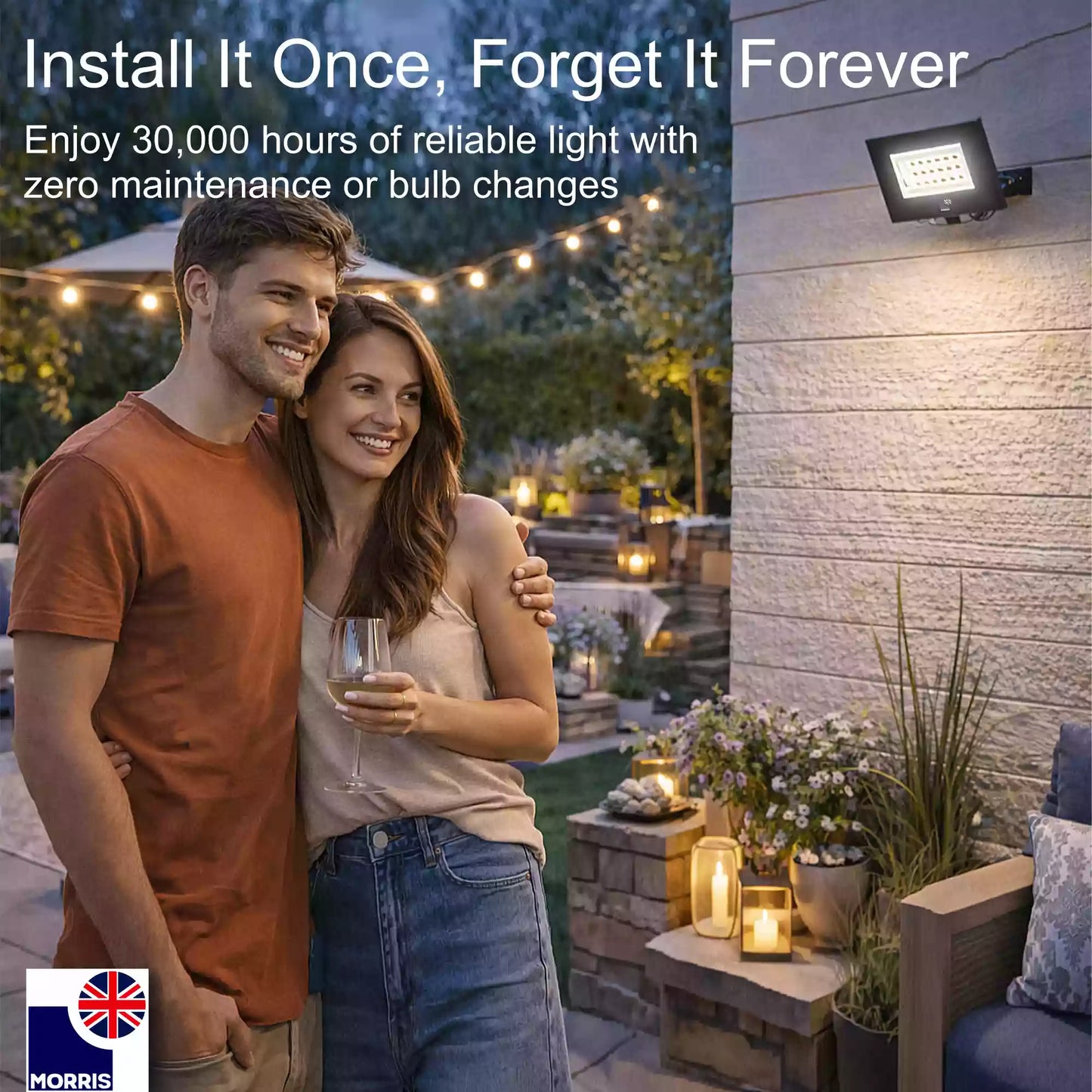 Morris led 20w outdoor or indoor floodlight install it once forget it forever