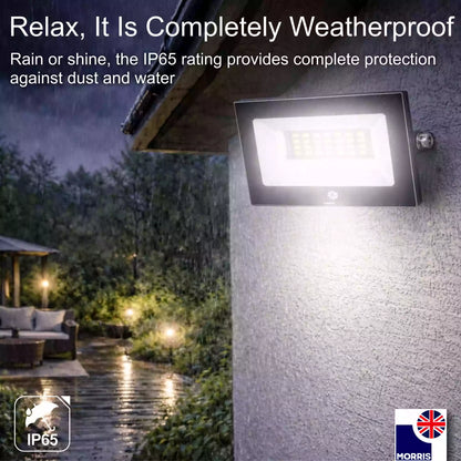 Morris led 20w outdoor or indoor floodlight relax it is completely weatherproof