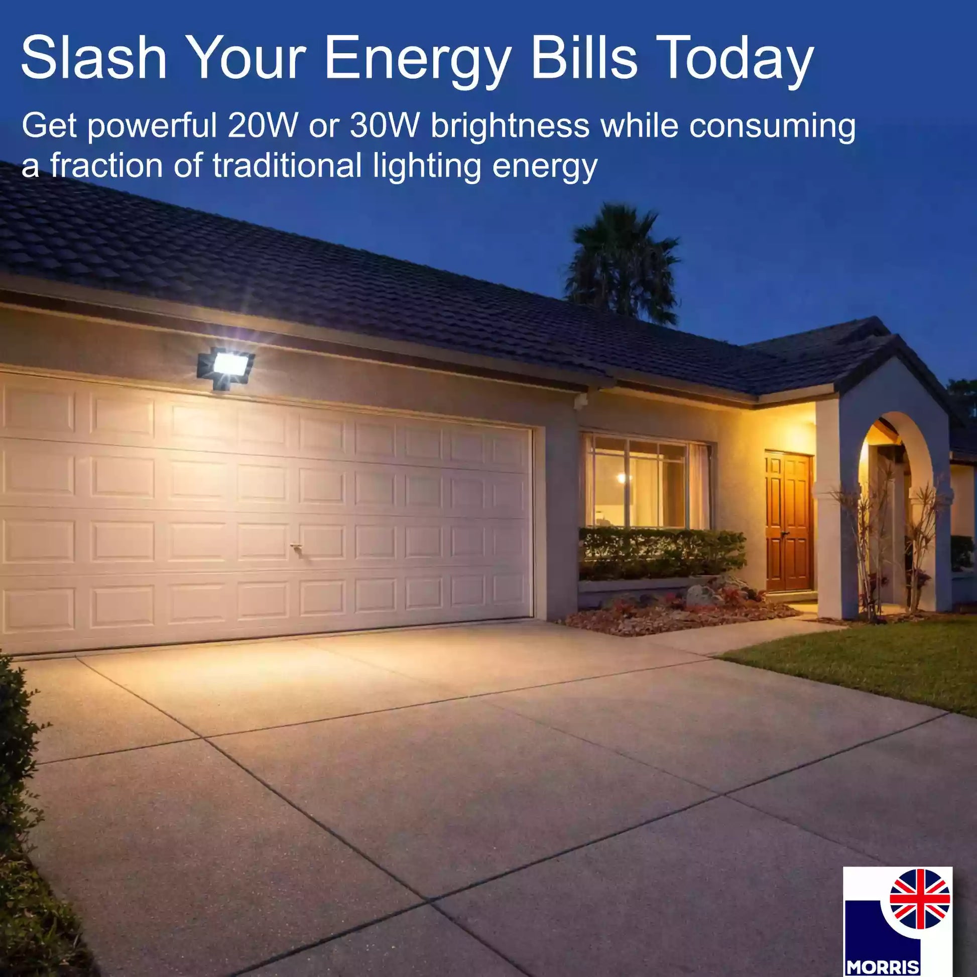 Morris led 20w outdoor or indoor floodlight slash your energy bills today