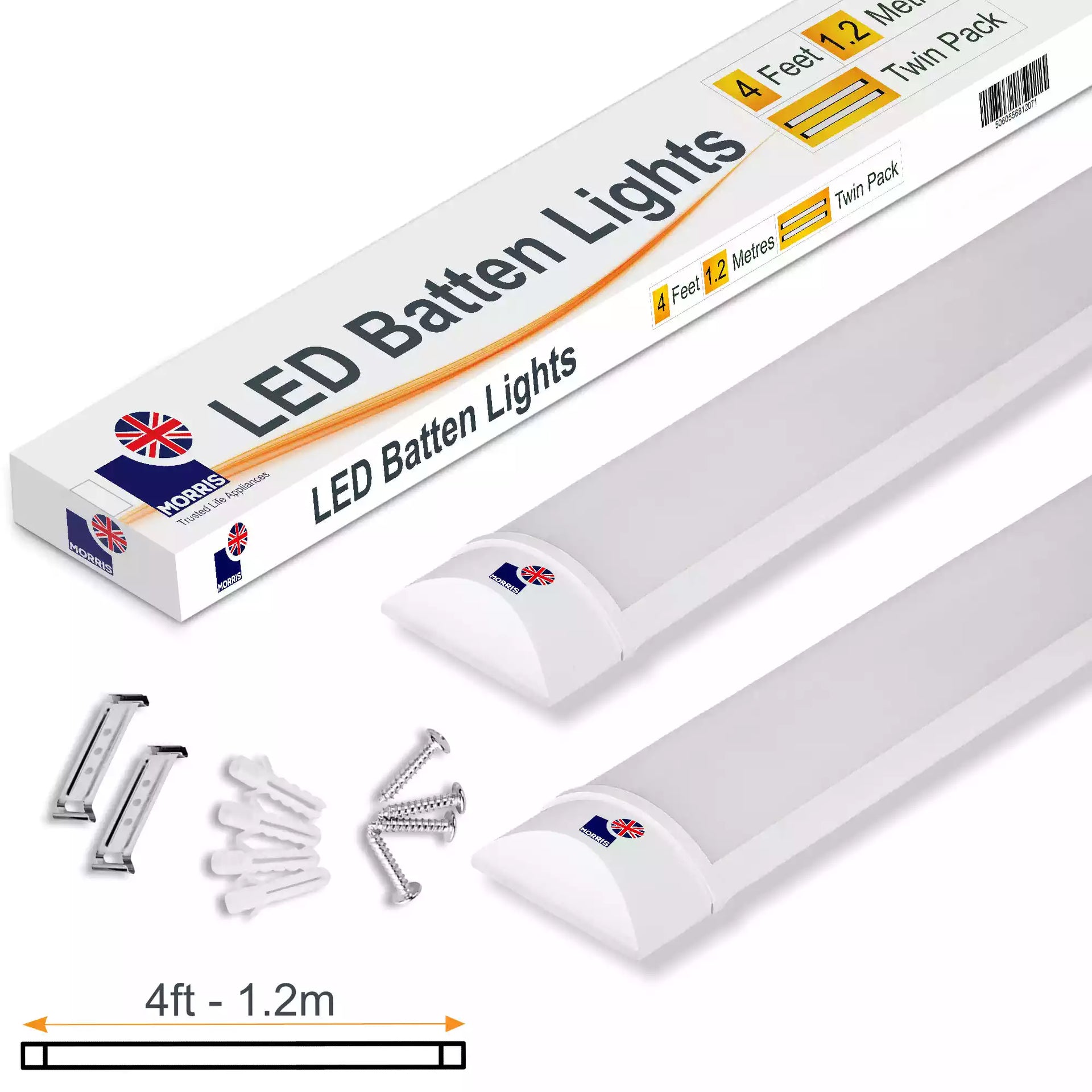 Slimline 4ft Twin LED Batten light Performance Range