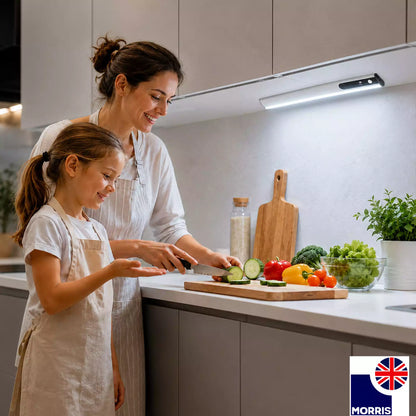 Morris LED Rechargeable Light (Under Cabinet) with PIR Sensor - 1500mAh USB-C 120lm 6500K Dimmable Ultra Slim 7mm