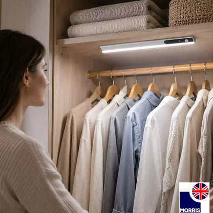 Morris LED Rechargeable Light (Under Cabinet) with PIR Sensor - 1500mAh USB-C 120lm 6500K Dimmable Ultra Slim 7mm