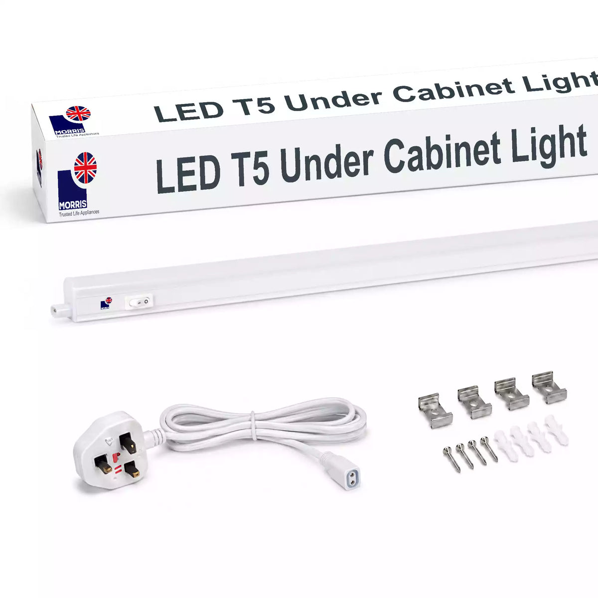 LED Under Cupboard Lighting 1150mm T5 Connectable 3000 or 6500K 1 4 packs