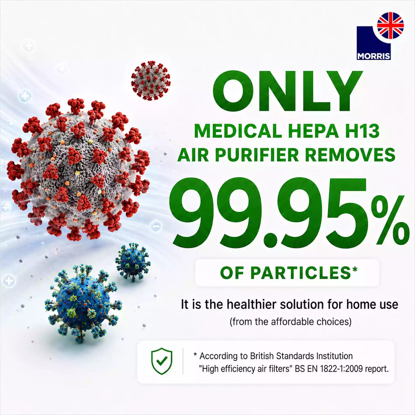 Morris medical grade uv air purifier removes the 99 percent