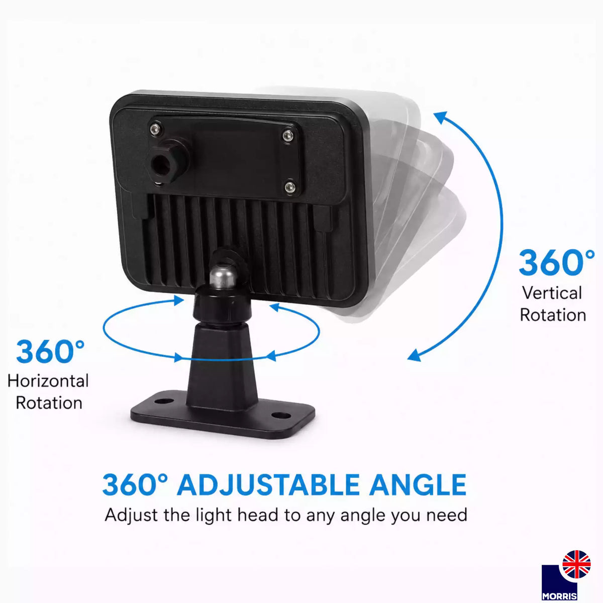 Morris outside lights with sensor 360 degrees rotatable 2