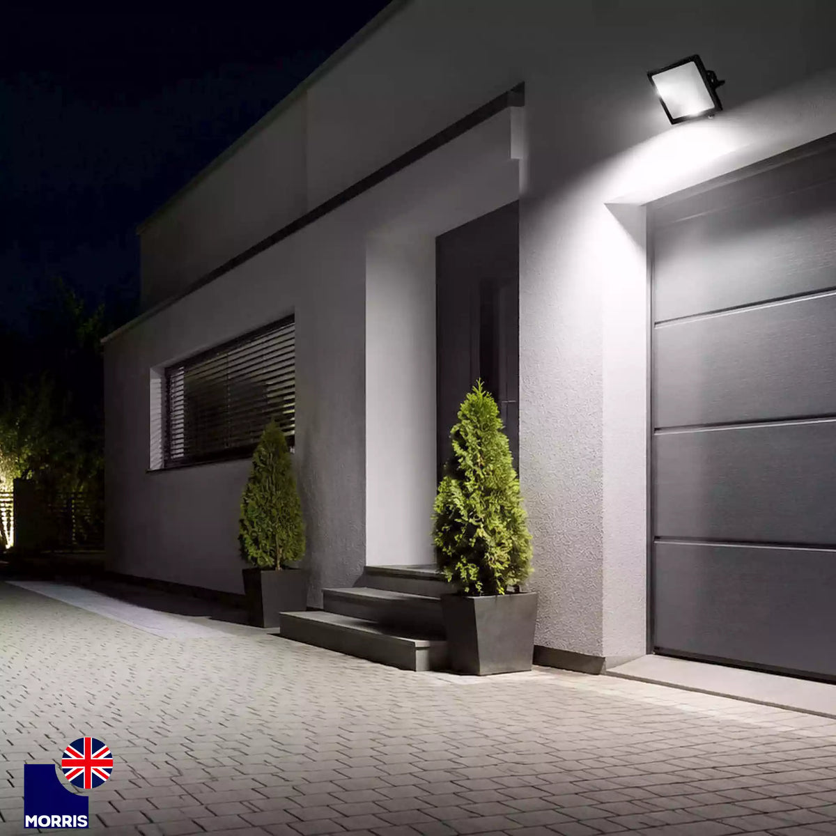 Morris outside lights with sensor 360 degrees rotatable ideal for the garage