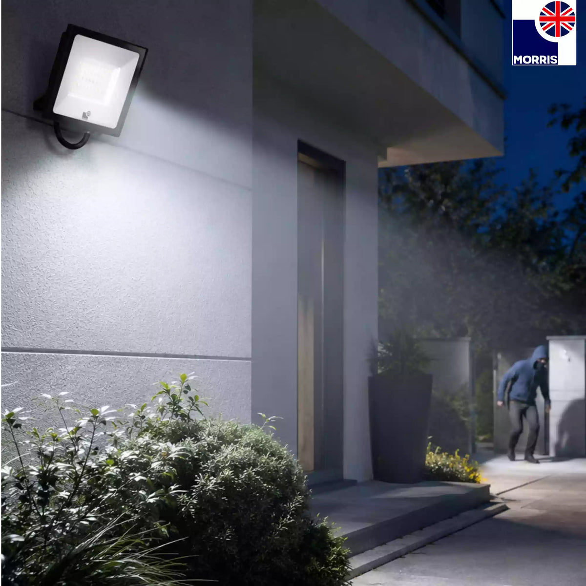 Morris outside lights with sensor 360 degrees rotatable ideal for the safety