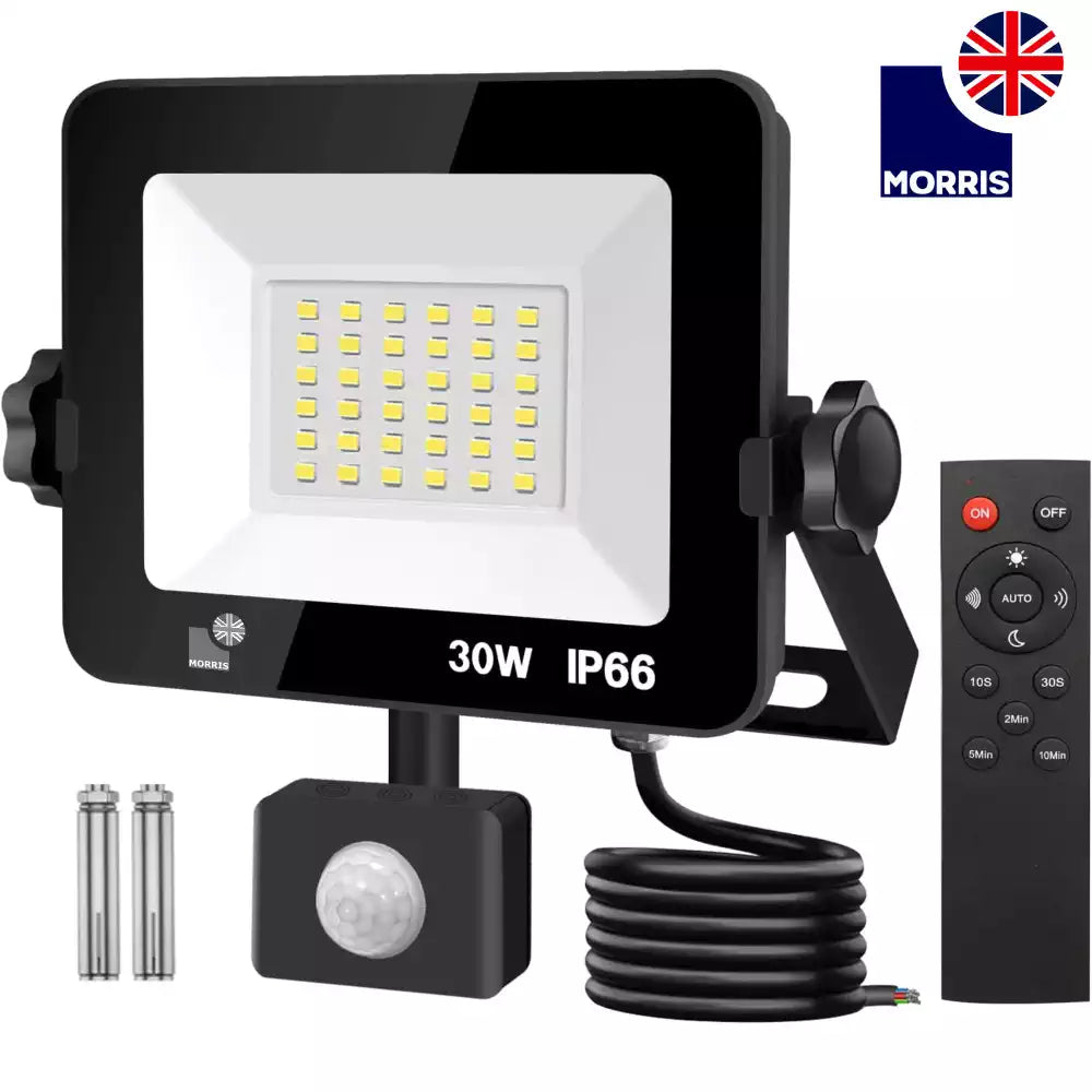 Remote Control LED PIR Floodlight 30w