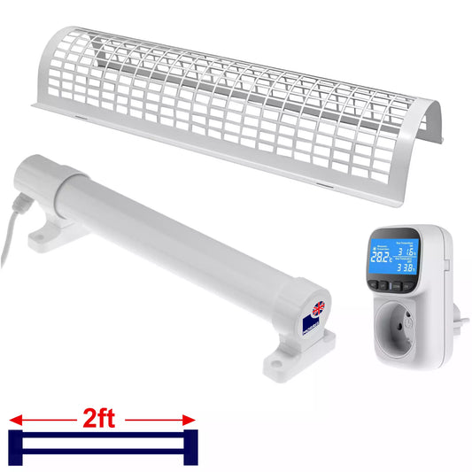 Morris thermo tubular heaters with thermostat and guard 2ft 