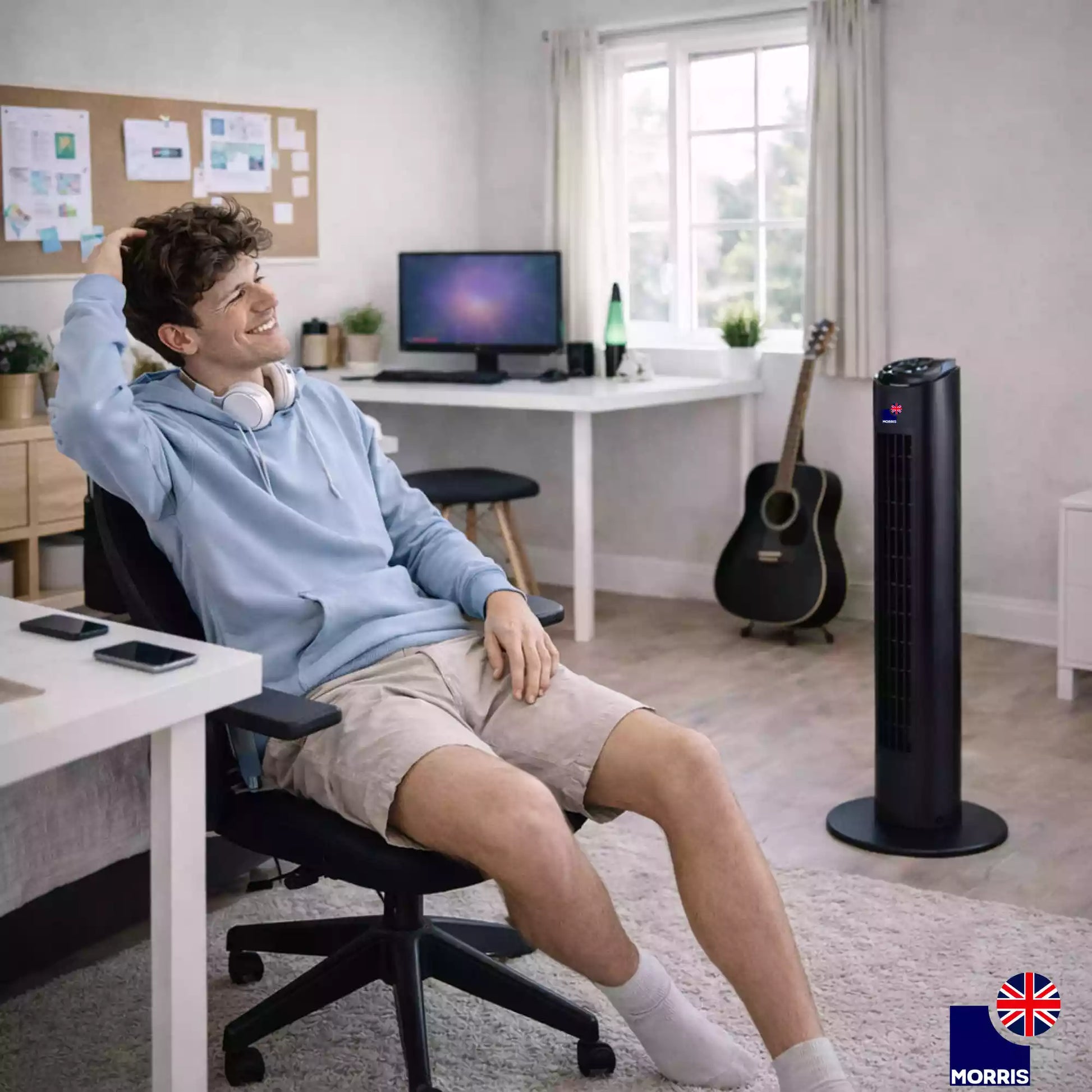 Morris tower electric fans ideal for the teenagers room