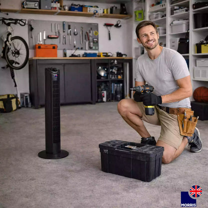 Morris tower fan ideal for the home garage