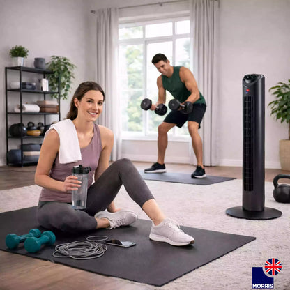 Morris tower fan ideal for the home gym