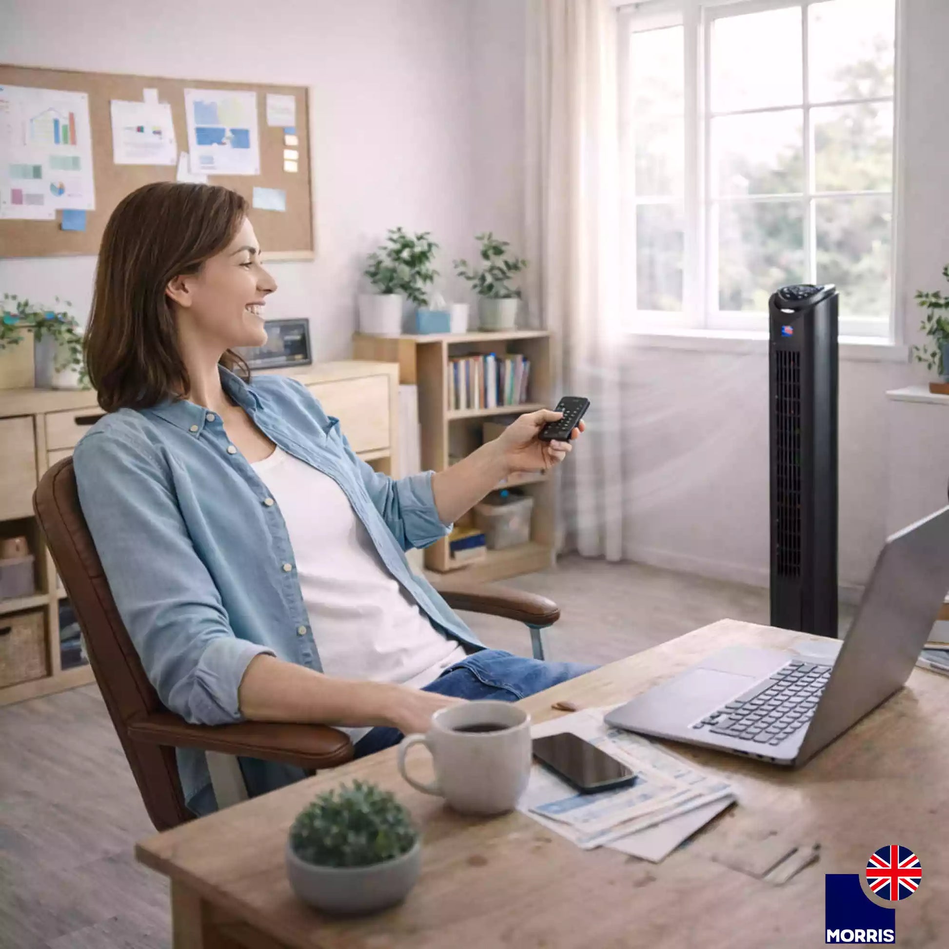 Morris tower fan ideal for the home office